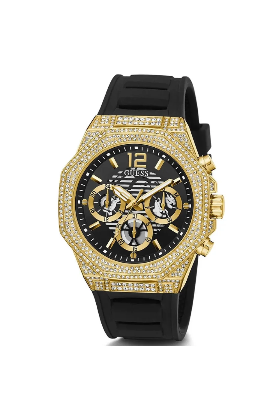 Guess Erkek Siyah Kol Saati GUGW0518G2