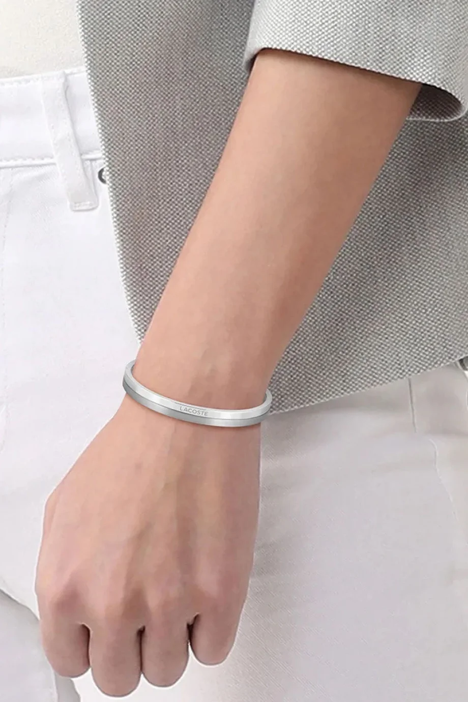 Lacoste Jewel LACJ2040200 Kadın Metalik Gri Bileklik LACJ2040200