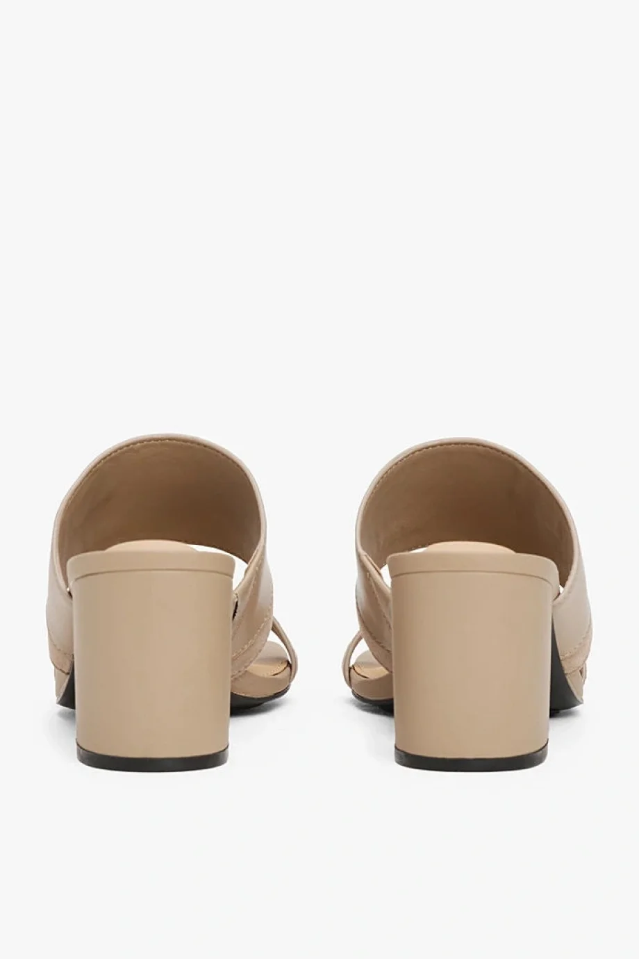 Tommy Hilfiger LEATHER & SUEDE BLOCK HEEL MULE Kadın Terlik FW0FW08530AFE