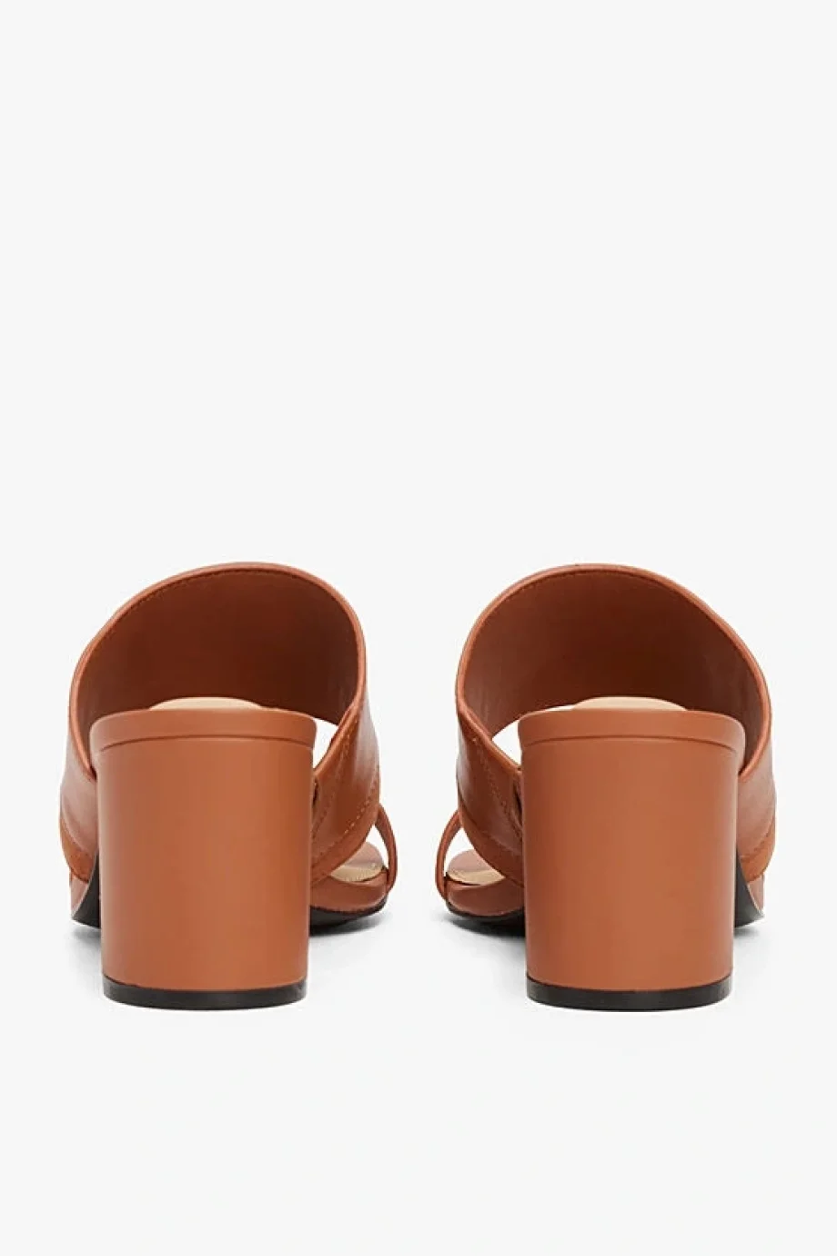 Tommy Hilfiger LEATHER & SUEDE BLOCK HEEL MULE Kadın Terlik FW0FW08530GPA