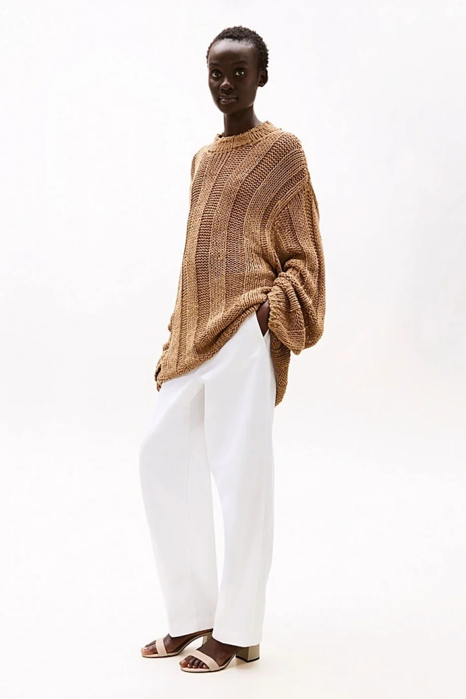 Tommy Hilfiger LEATHER & SUEDE BLOCK HEEL MULE Kadın Terlik FW0FW08530AFE