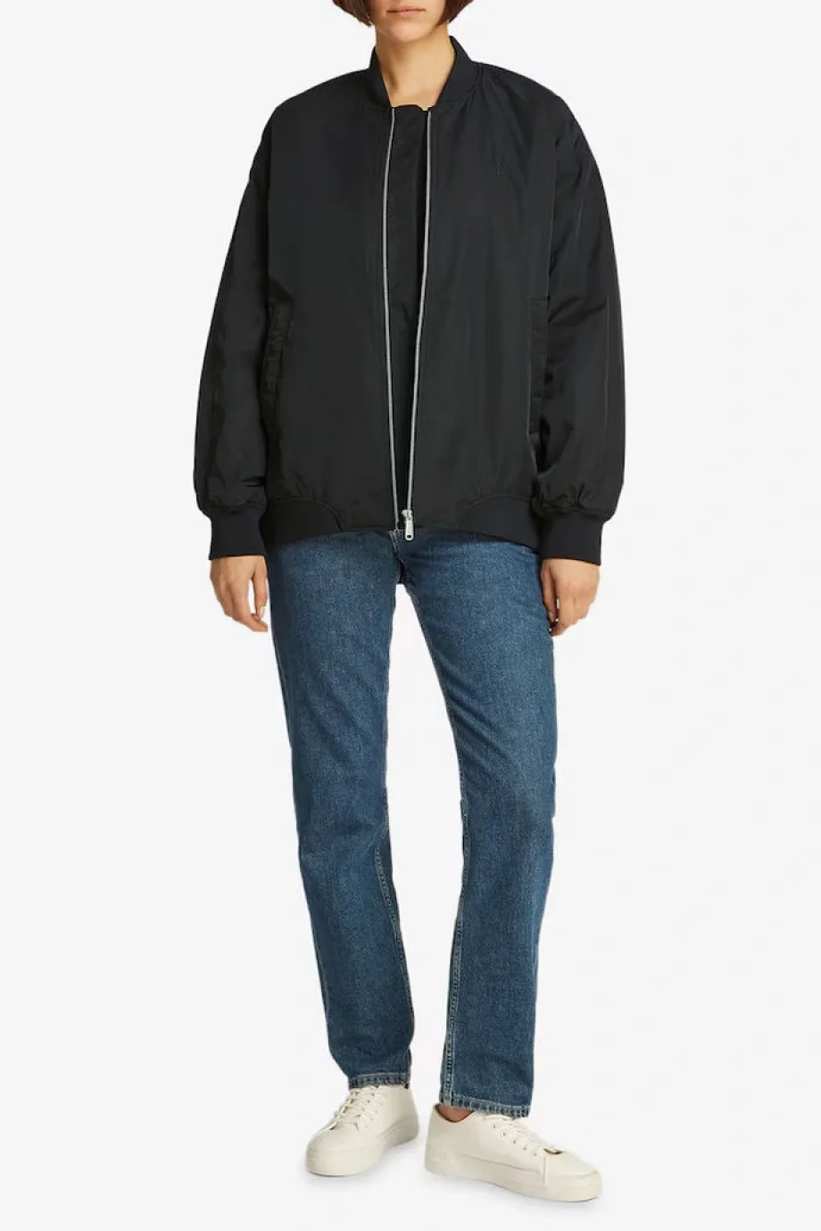 Calvin Klein LONG BOMBER Kadın Siyah Ceket J20J224702-BEH