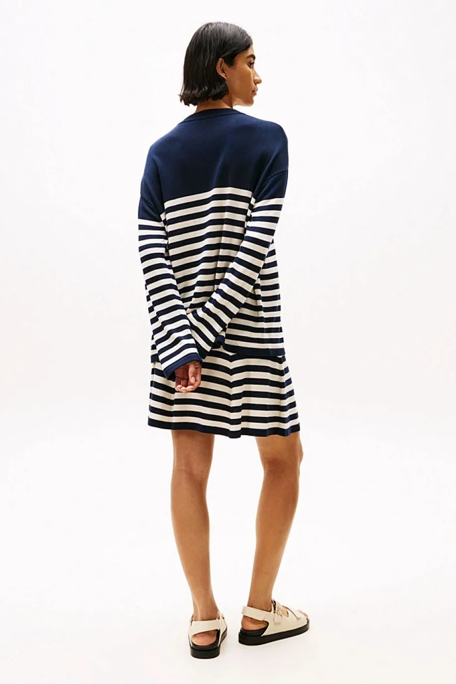 Tommy Hilfiger LYOCELL SILK RLX C-NK LS SWT Kadın  Kazak  WW0WW444760A4