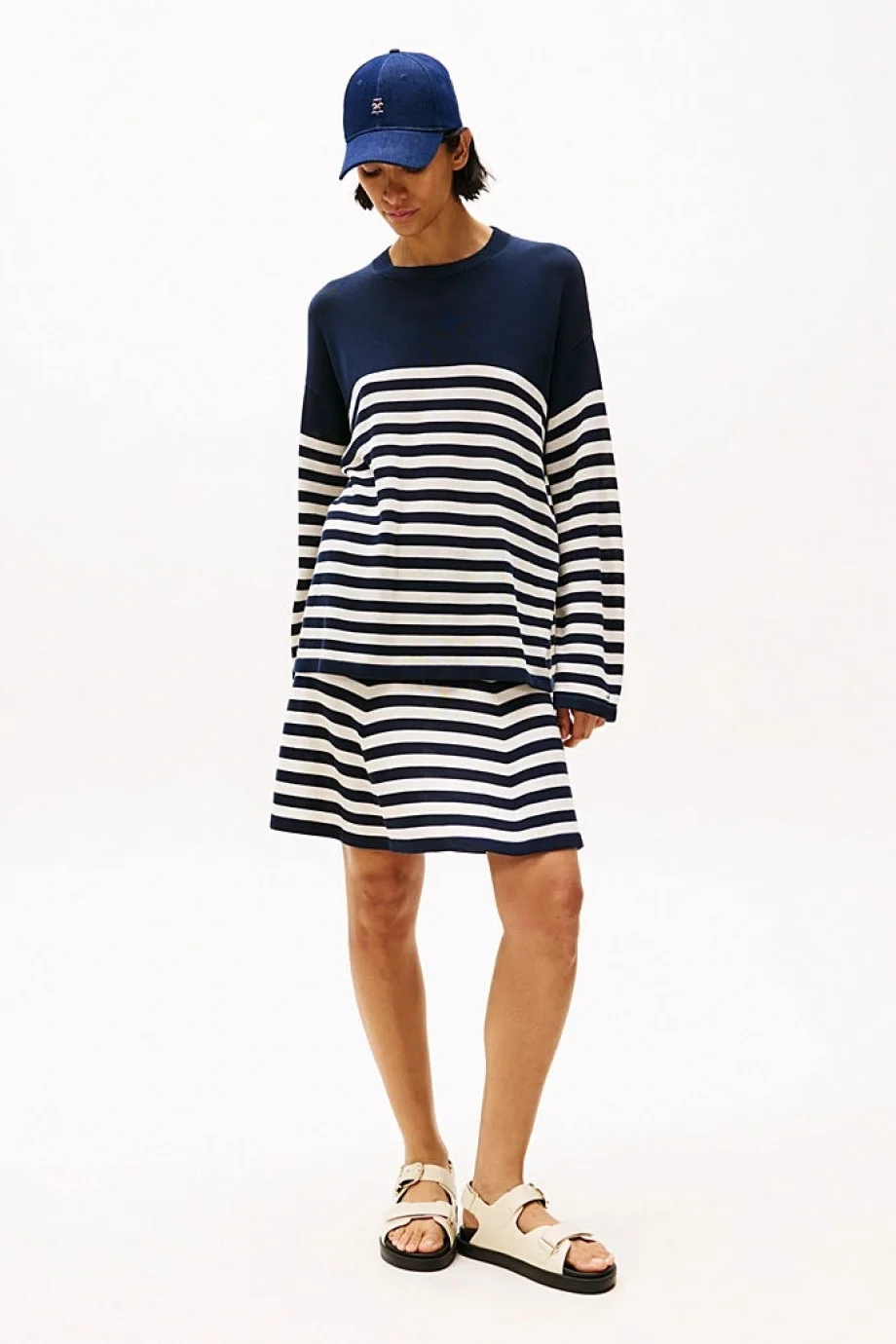 Tommy Hilfiger LYOCELL SILK RLX C-NK LS SWT Kadın  Kazak  WW0WW444760A4