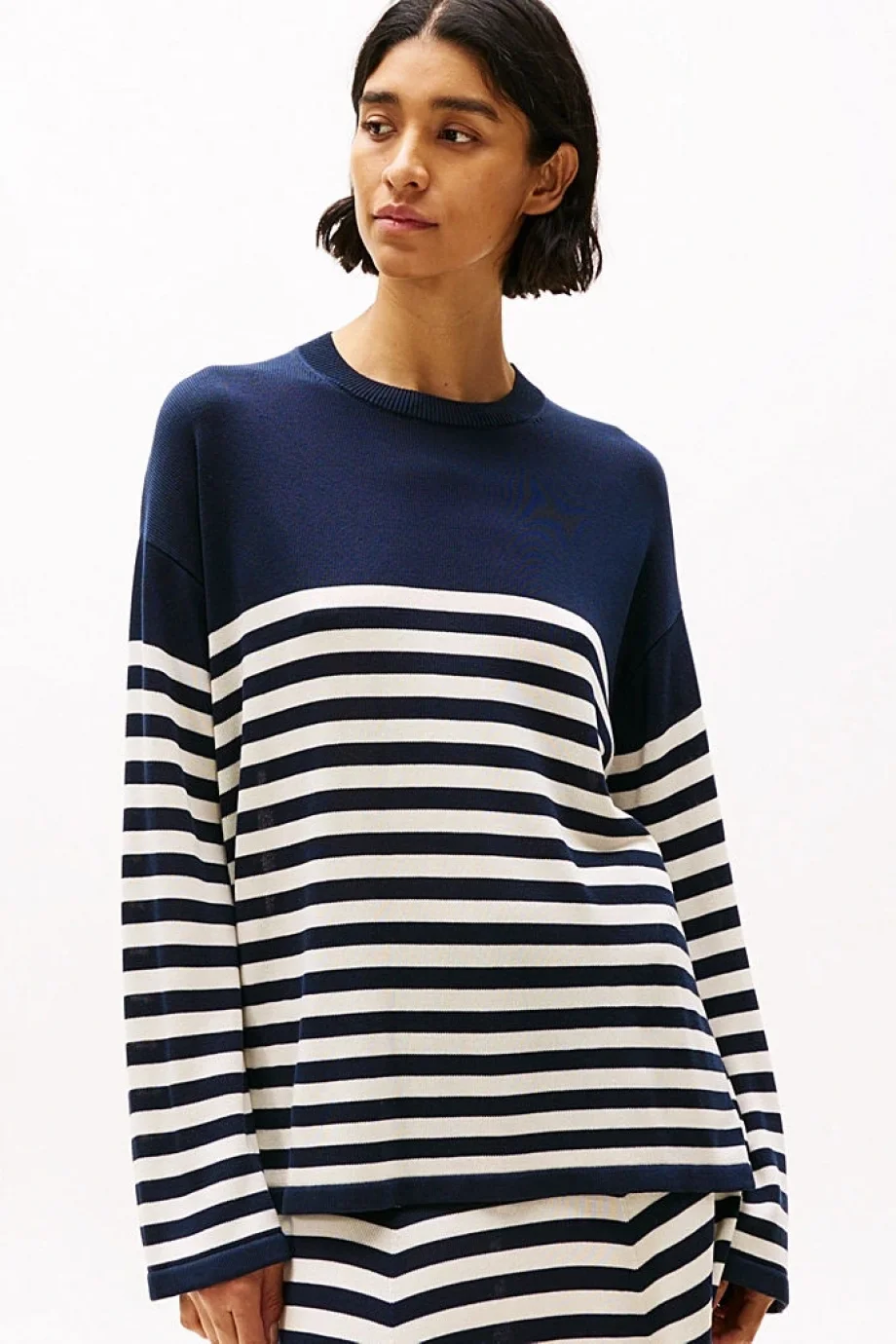 Tommy Hilfiger LYOCELL SILK RLX C-NK LS SWT Kadın  Kazak  WW0WW444760A4