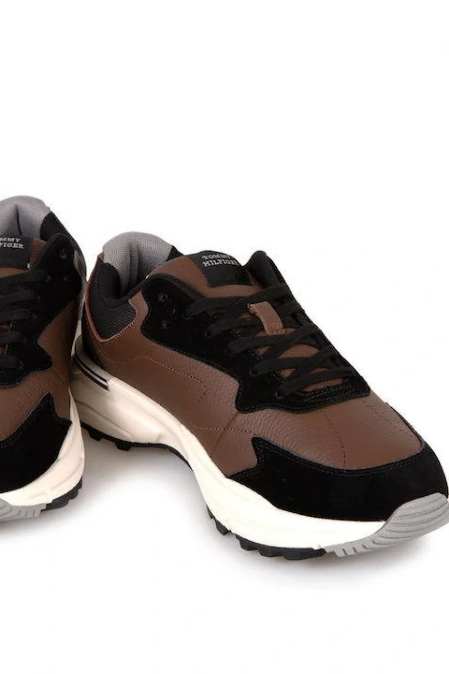 Tommy Hilfiger M RUNNER LTH MIX PREMIUM Erkek kahverengi Sneaker FM0FM05331GV0