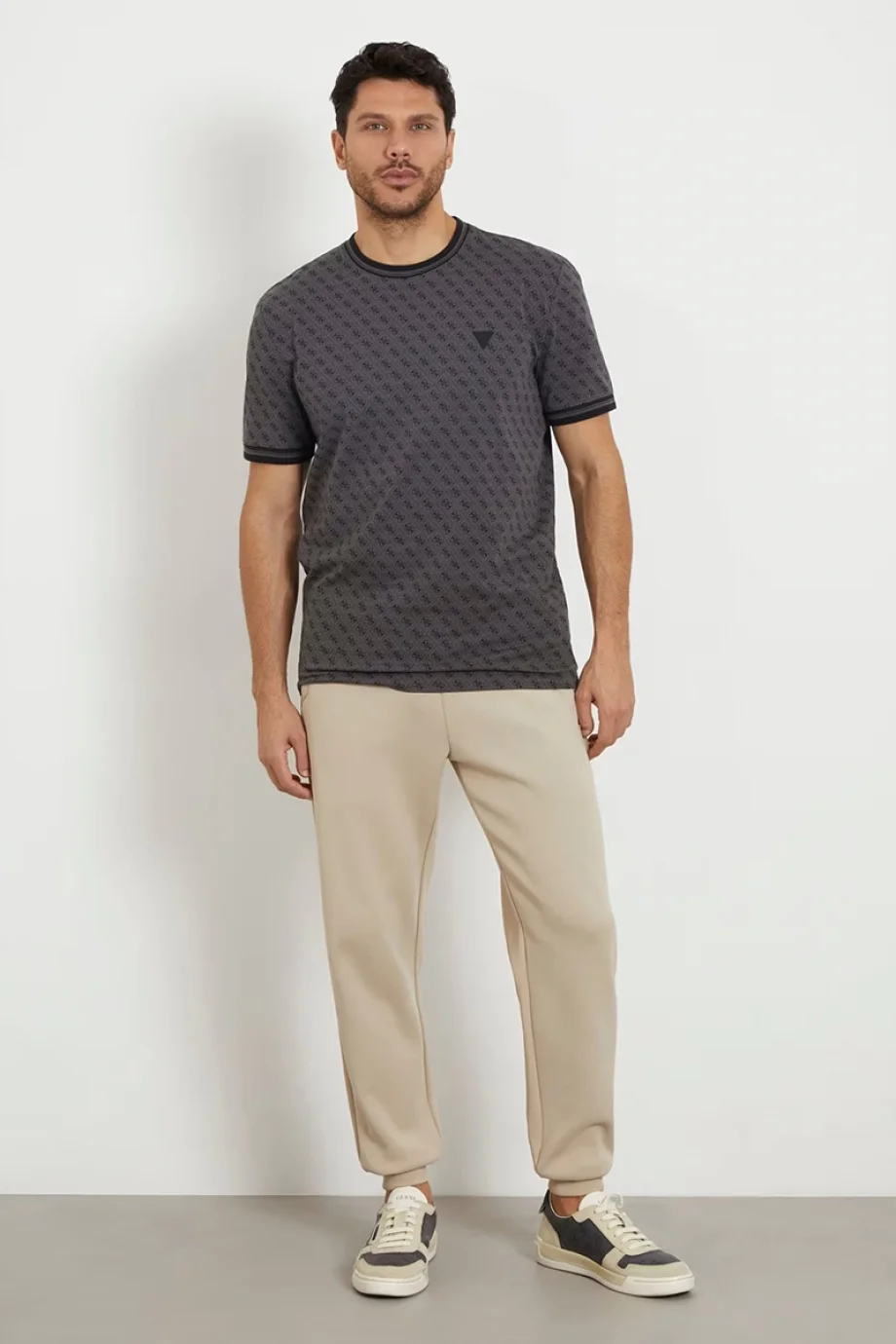 Guess Marshall Erkek Siyah Aktif Regular Fit T-Shirt Z2YI05J1314-P9NP