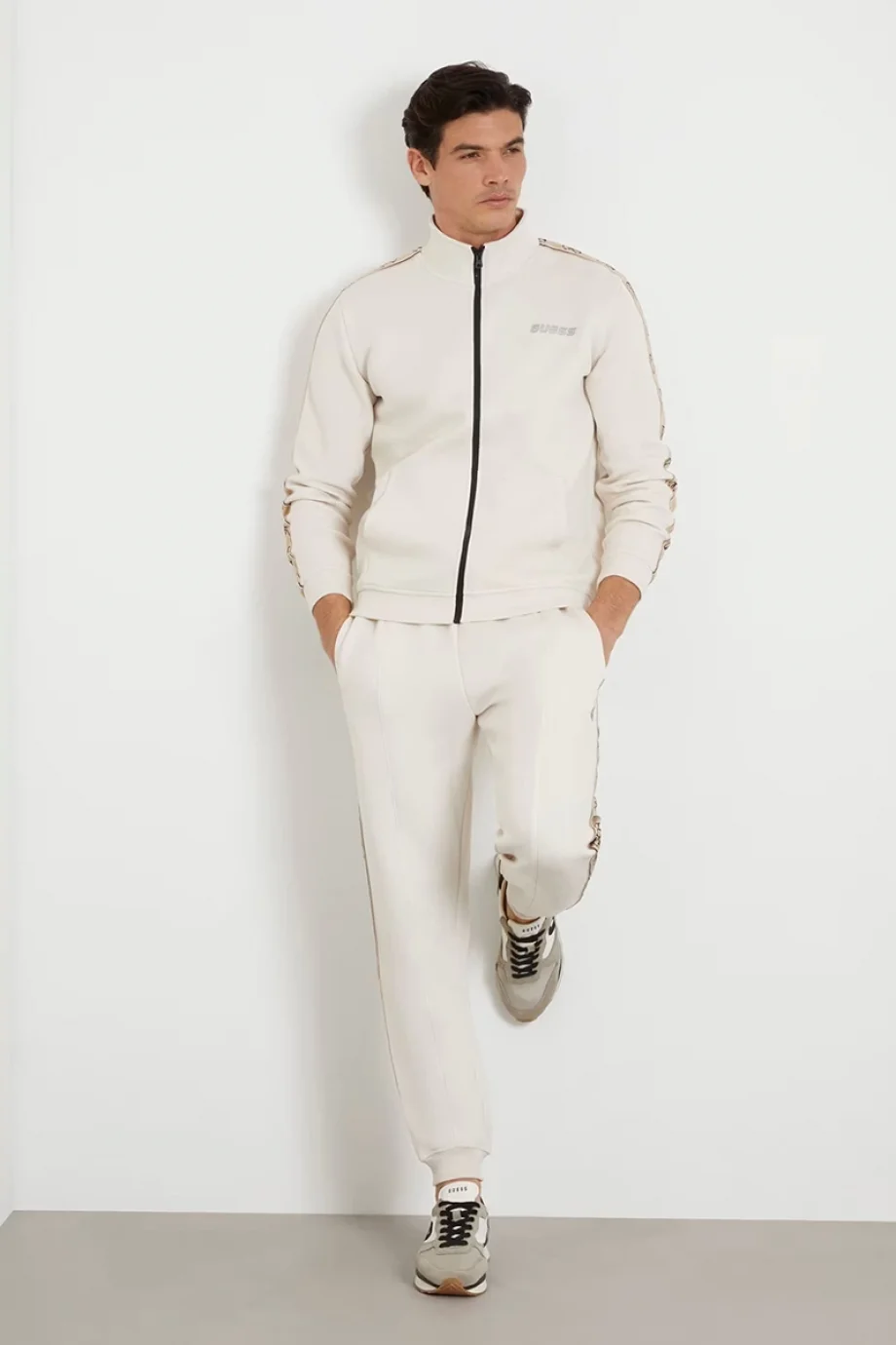 Guess MICKEY CUFF PANT Erkek Bej Eşofman Altı Z2YB09KB3P2-G9L9