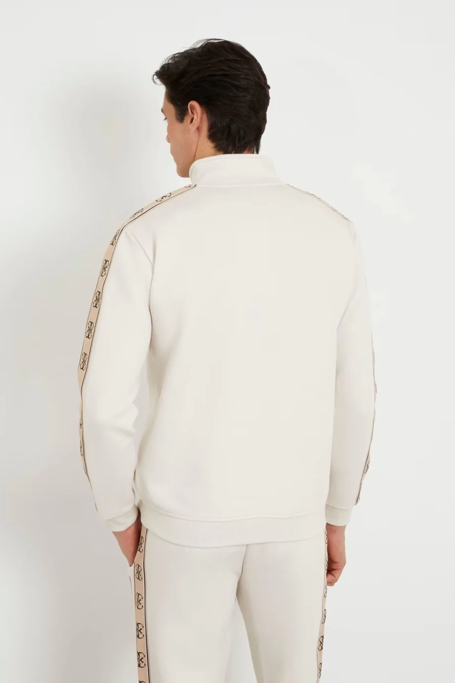 Guess MICKEY FULL ZIP SWEA Erkek Bej Eşofman Üstü Z2YQ10KB3P2-G9L9