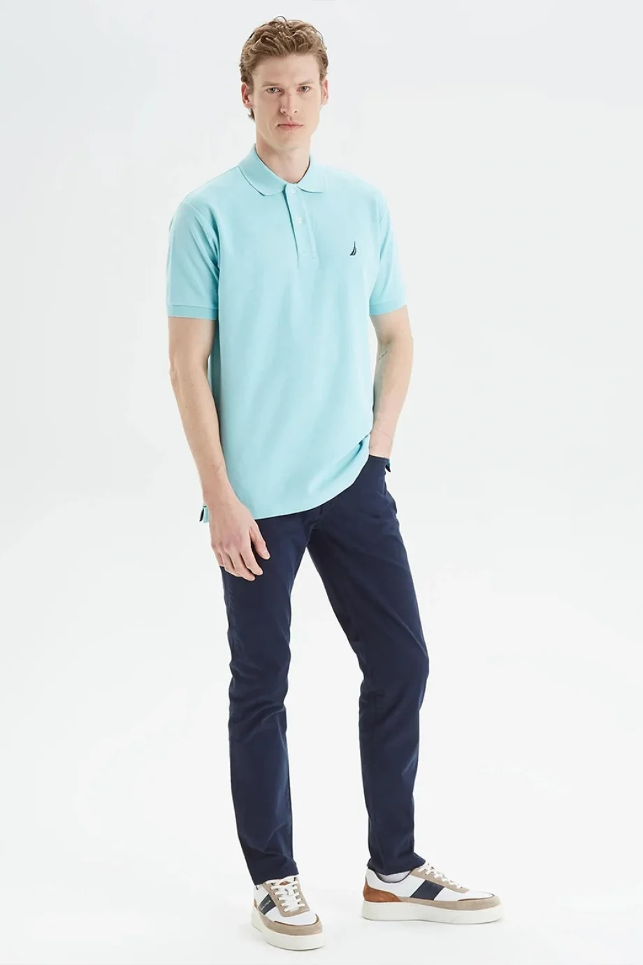 Nautica POLO Erkek Su Yeşili T-shirt K35000T.4IV