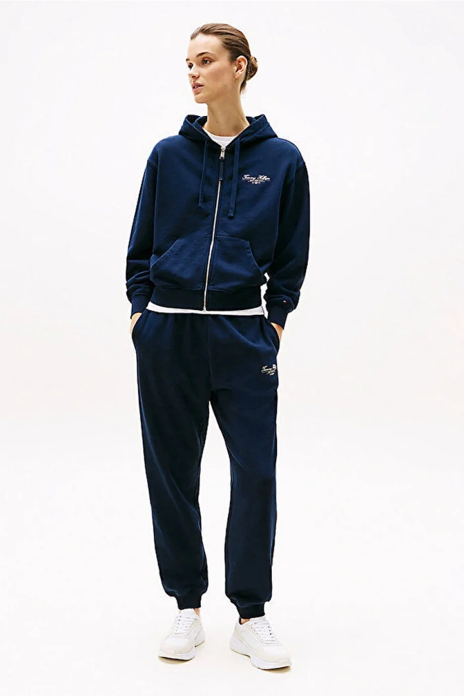 Tommy Hilfiger REG SCRIPT ZIP HOODIE Kadın  Eşofman Üstü WW0WW44632C1G