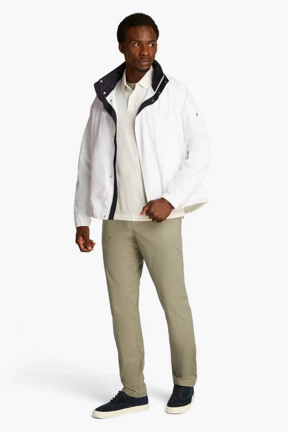 Tommy Hilfiger SAIL REGATTA JACKET Erkek beyaz Ceket MW0MW38708YCF