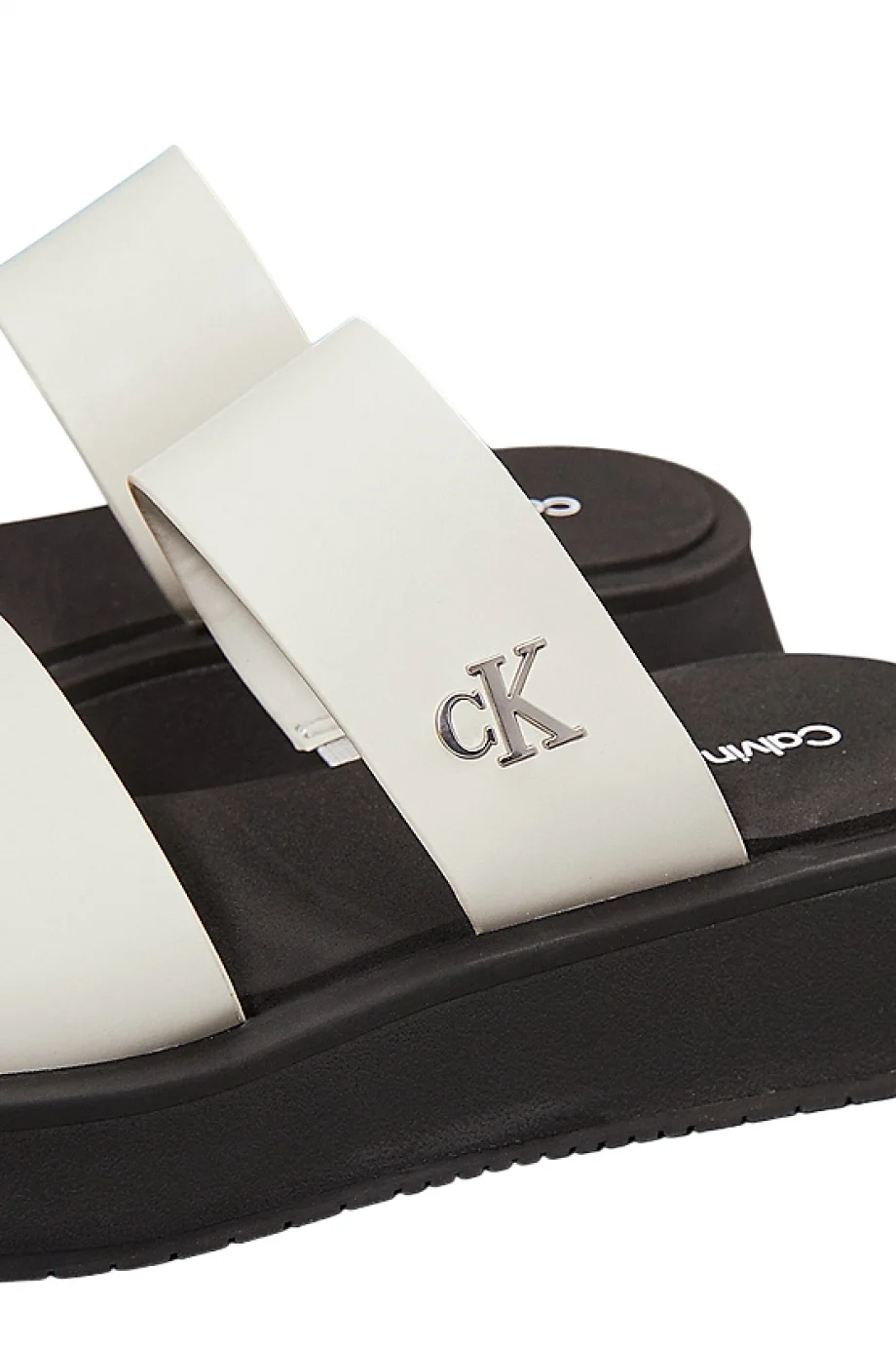 Calvin Klein SANDAL SLIDE DOUBLE STRAP Kadın  Terlik YW0YW01694-CJH