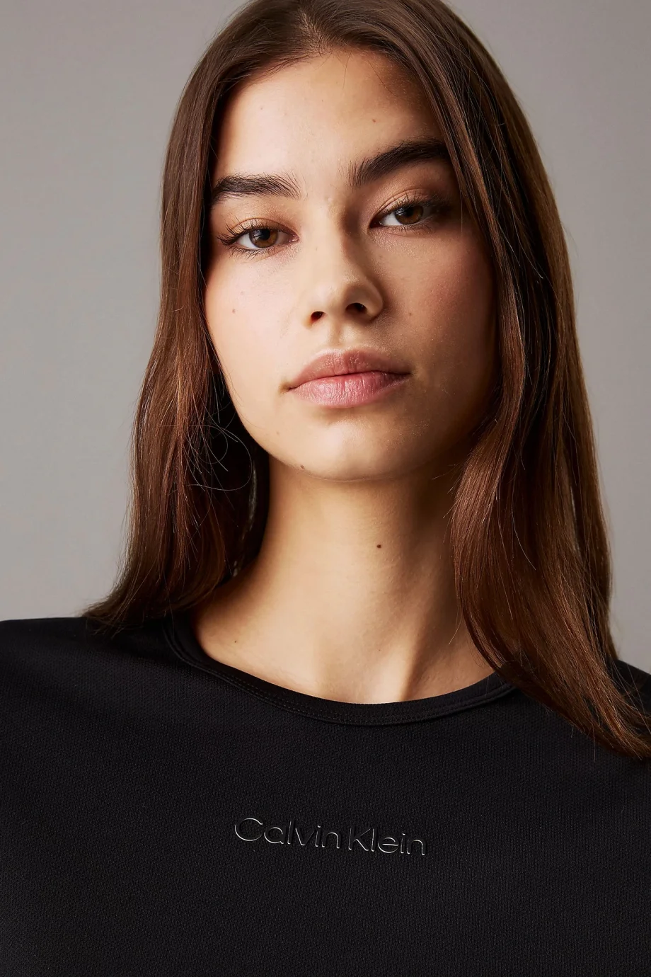 Calvin Klein Calvin Klein Kadın Siyah Regular Fit Logolu Crop Kadın Siyah T-shirt LVGWS4K238-UB1