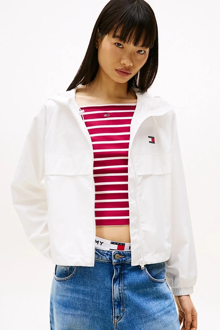 Tommy Jeans TJW ESSENTIAL WINDBREAKER EXT Kadın  Yağmurluk DW0DW20672YBL