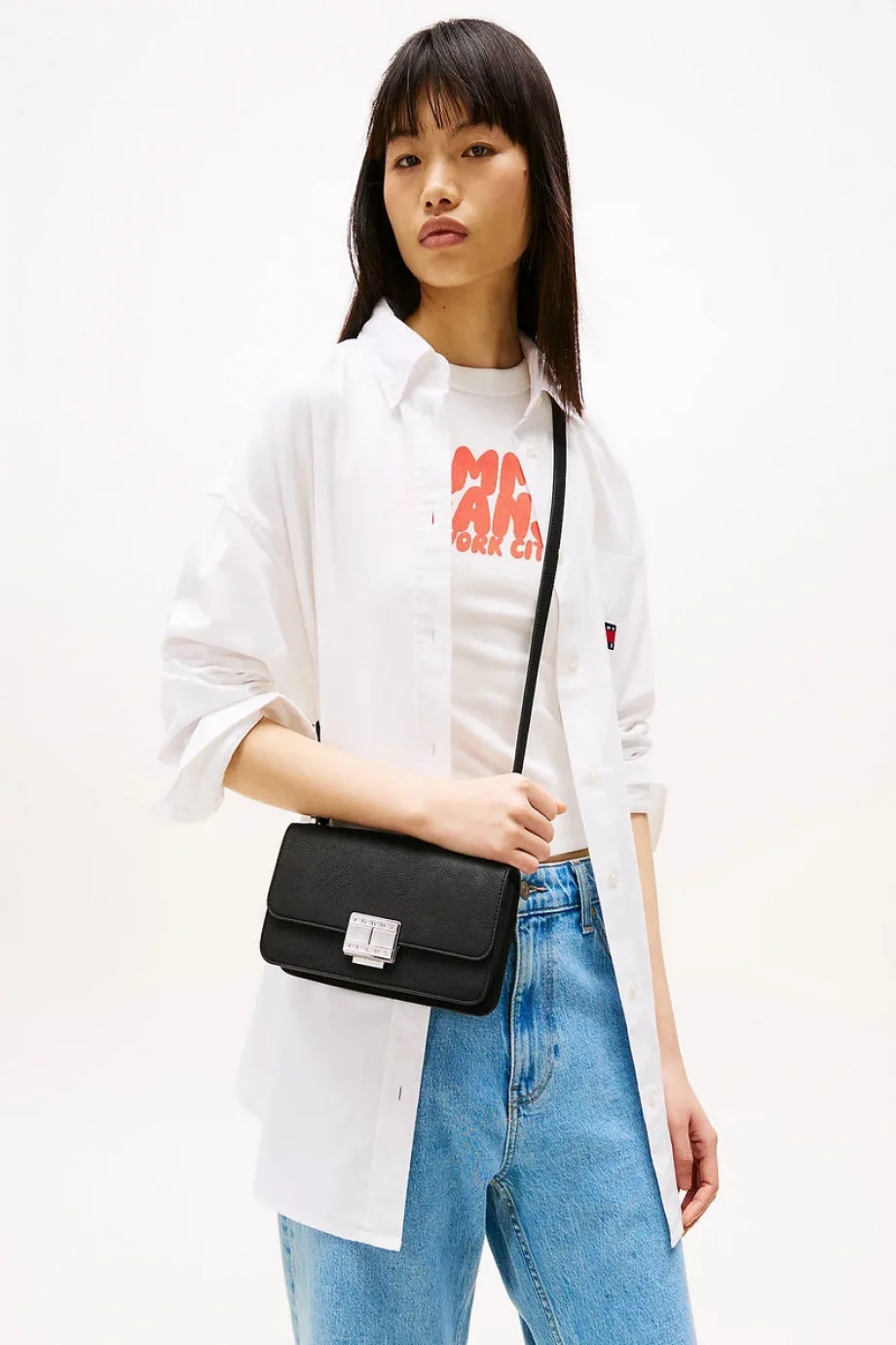 Tommy Hilfiger TJW  FASHIONISTA CROSSOVER Kadın  Çapraz Çanta AW0AW17306BDS