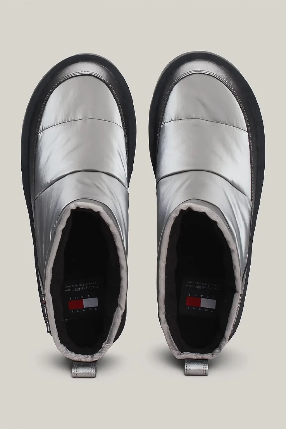 Tommy Hilfiger TJW NYLON FLATFORM BOOT WL Kadın Metalik Gri Bot EN0EN02689TRH