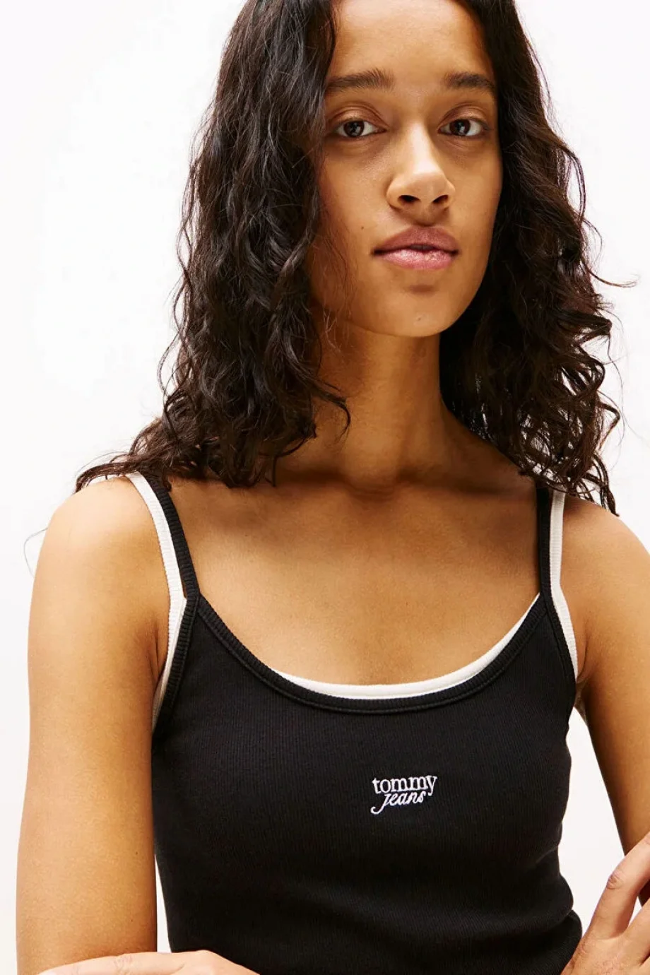 Tommy Hilfiger TJW SCRIPT STRAP MIDI DRESS EXT Kadın  Elbise DW0DW20330BDS