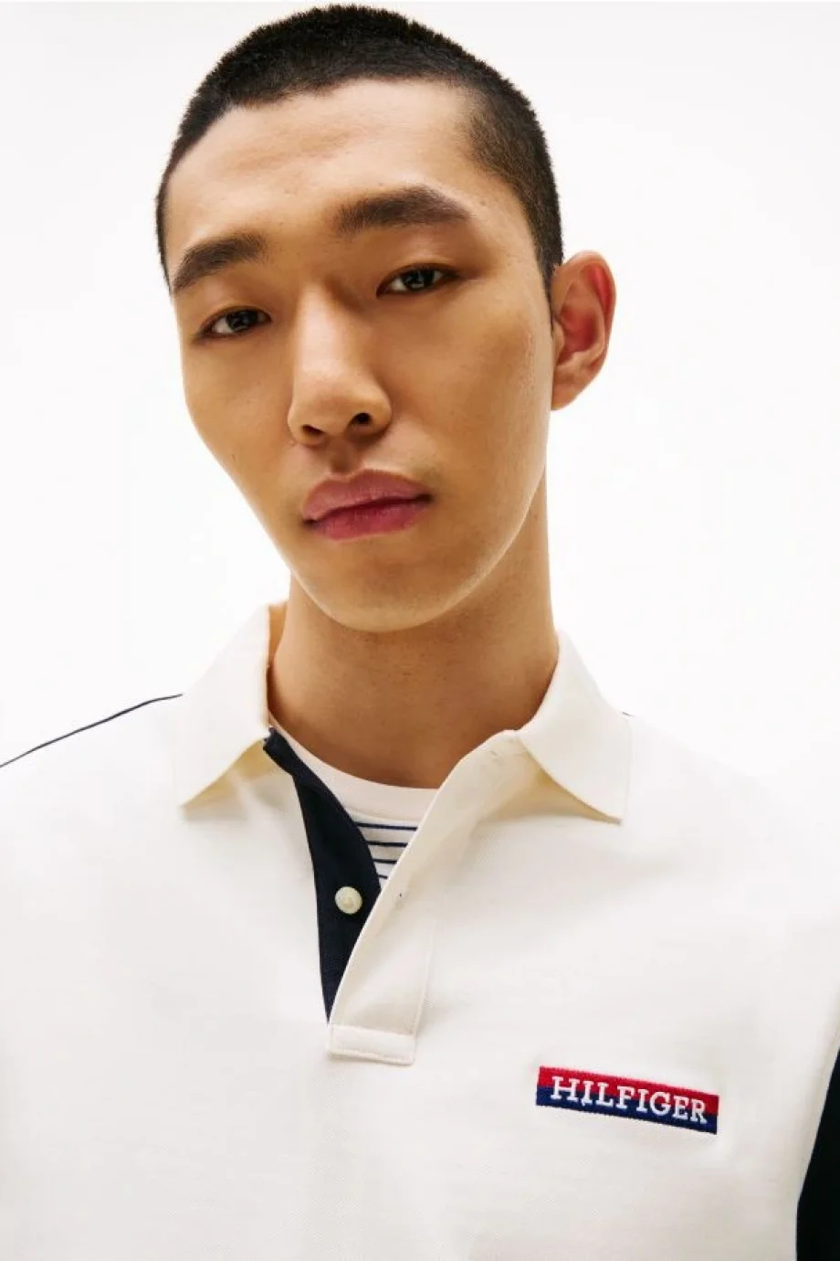 Tommy Hilfiger ARCHIVE COLORBLOCK POLO Erkek Beyaz T-shirt MW0MW405910FA