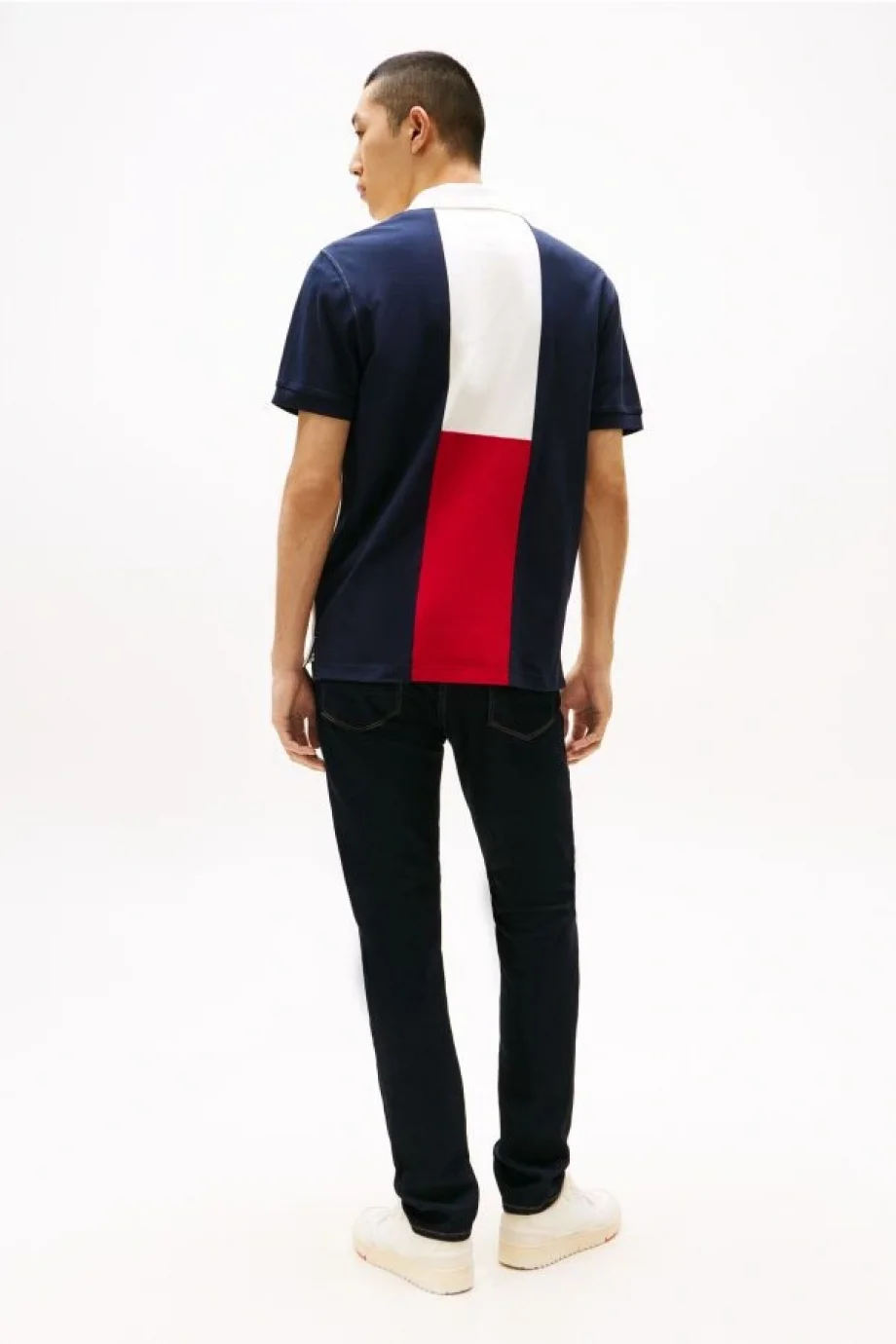 Tommy Hilfiger ARCHIVE COLORBLOCK POLO Erkek Beyaz T-shirt MW0MW405910FA