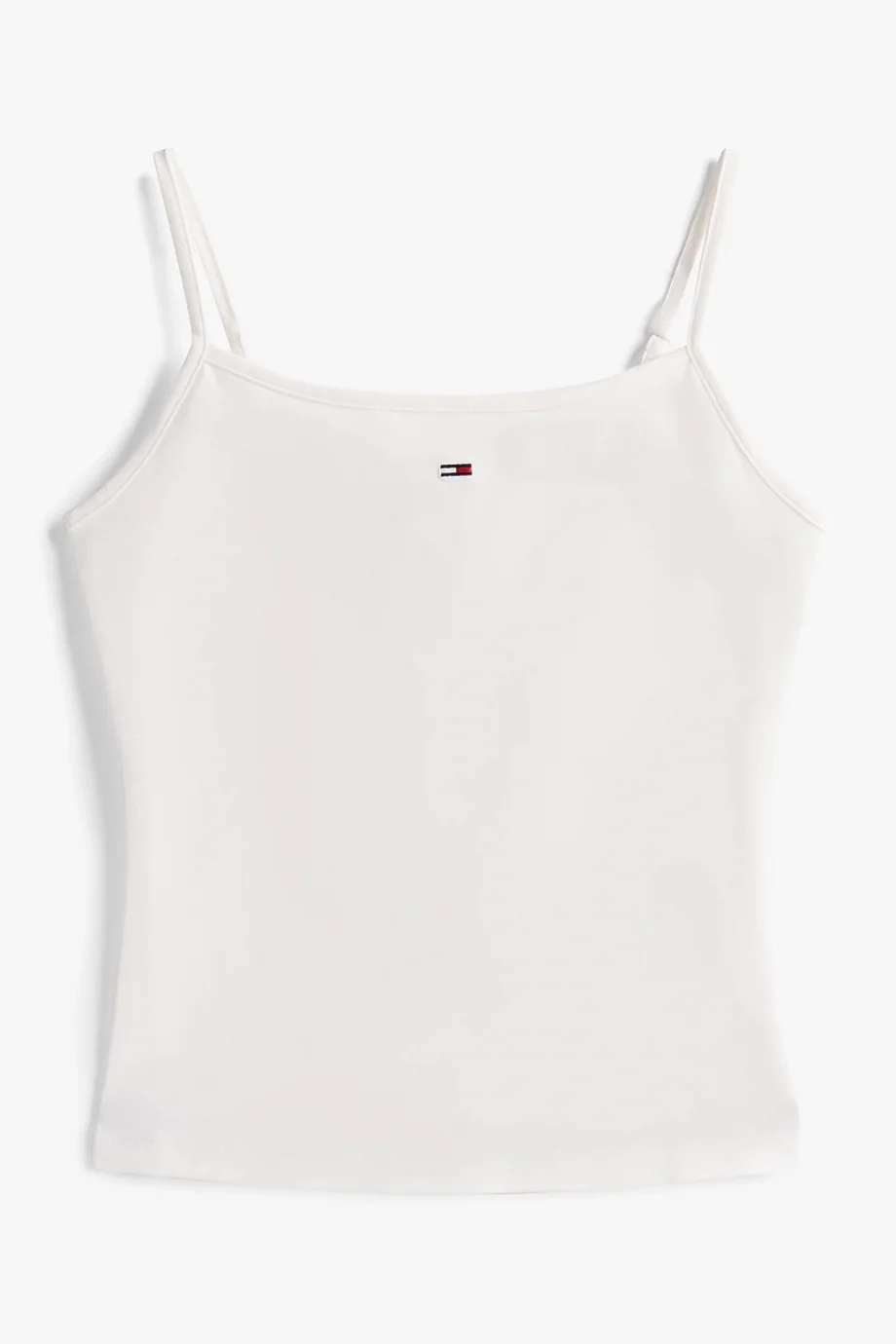 Tommy Hilfiger Denim Essentials Kadın Beyaz T-shirt  DW0DW20675YBL