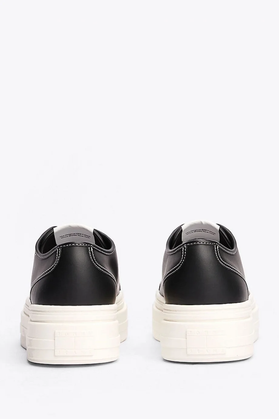 Tommy Hilfiger TJW FOXING VULC LC LEATHER Kadın Siyah Sneaker EN0EN02714BDS