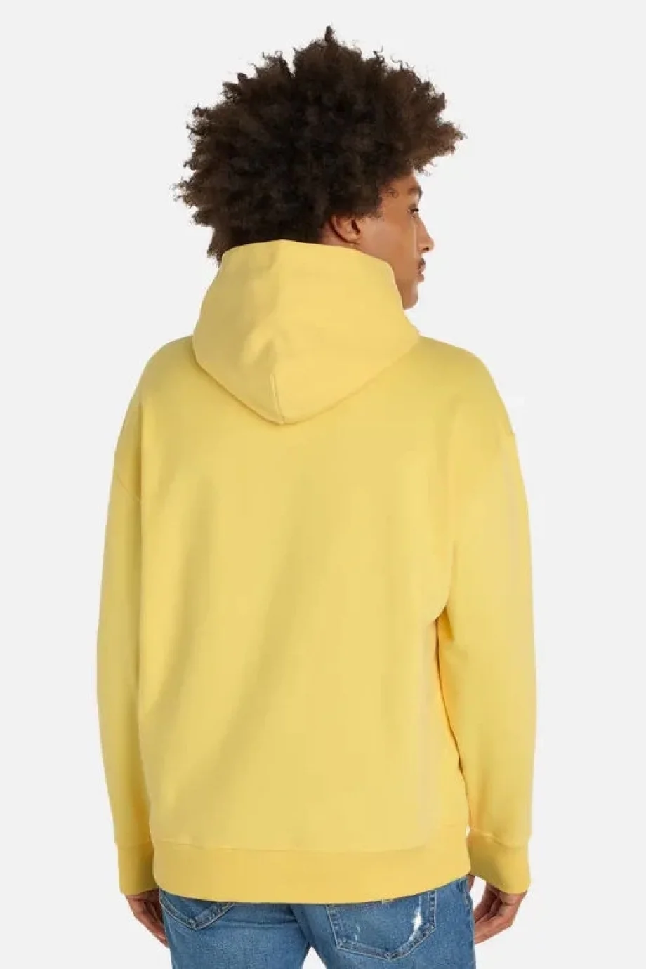 Tommy Hilfiger TJM RLX SIGNATURE HOODIE EXT Erkek Sarı Sweatshirt DM0DM17990ZHO