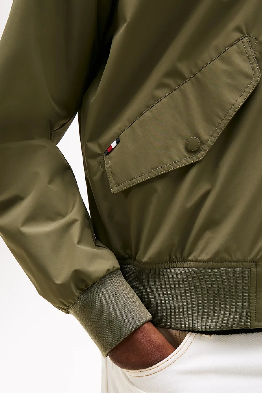 Tommy Hilfiger Erkek Katlanabilir Su Geçirmez Bomber Ceket MW0MW39629PLI