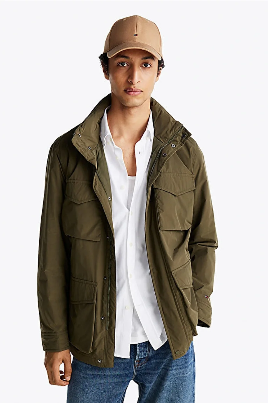 Tommy Hilfiger LW PACKABLE FIELD JACKET Erkek yeşil Ceket MW0MW37632RBN