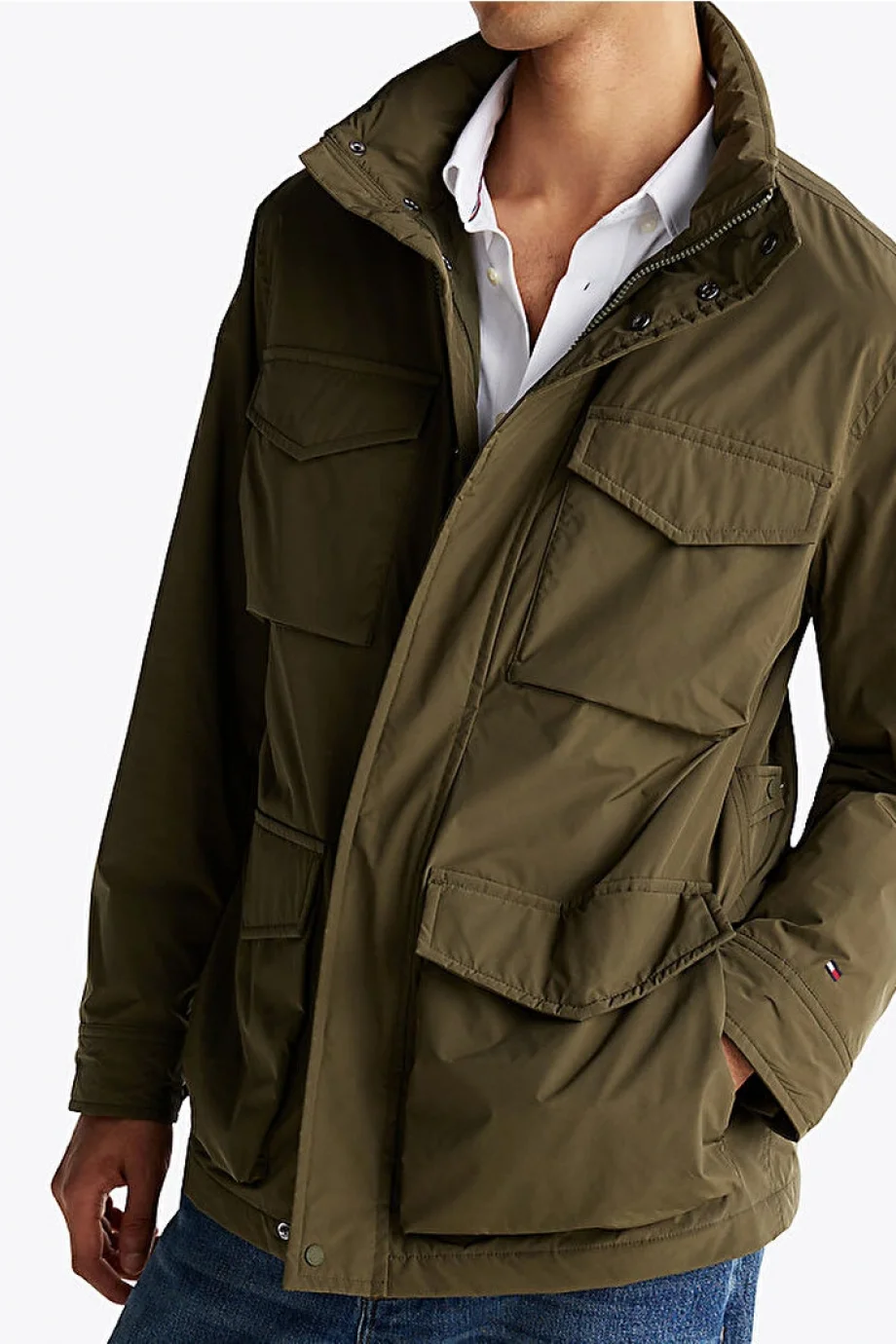 Tommy Hilfiger LW PACKABLE FIELD JACKET Erkek yeşil Ceket MW0MW37632RBN