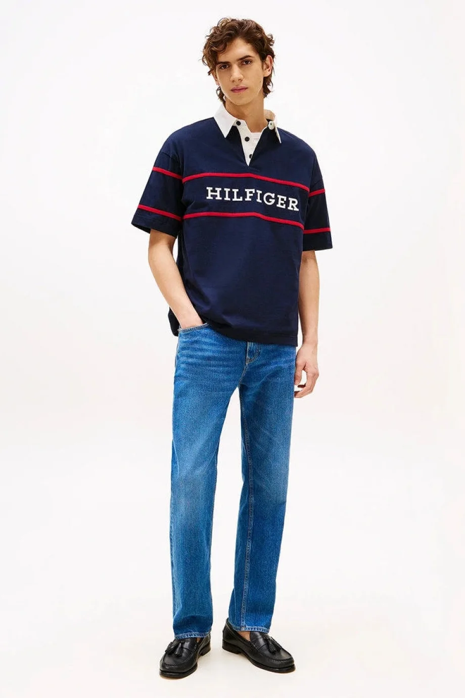 Tommy Hilfiger Erkek Pamuklu Regular Fit  Polo T-Shirt  MW0MW39868DW5