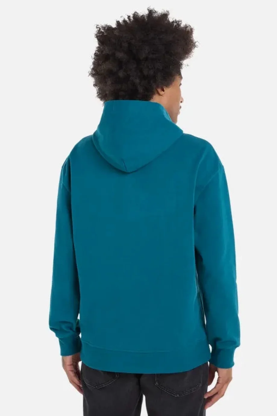 Tommy Hilfiger TJM RLX SIGNATURE HOODIE EXT Erkek Turkuaz Sweatshirt DM0DM17990CT0