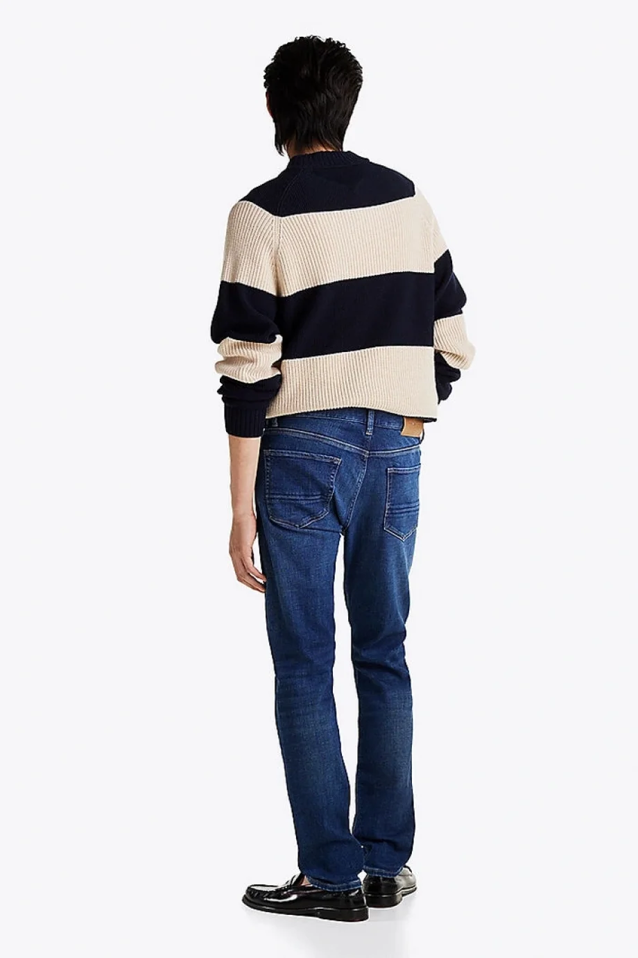 Tommy Hilfiger SLIM BLEECKER PSTR TEXAS INDIGO Erkek denim Jeans MW0MW378241AD