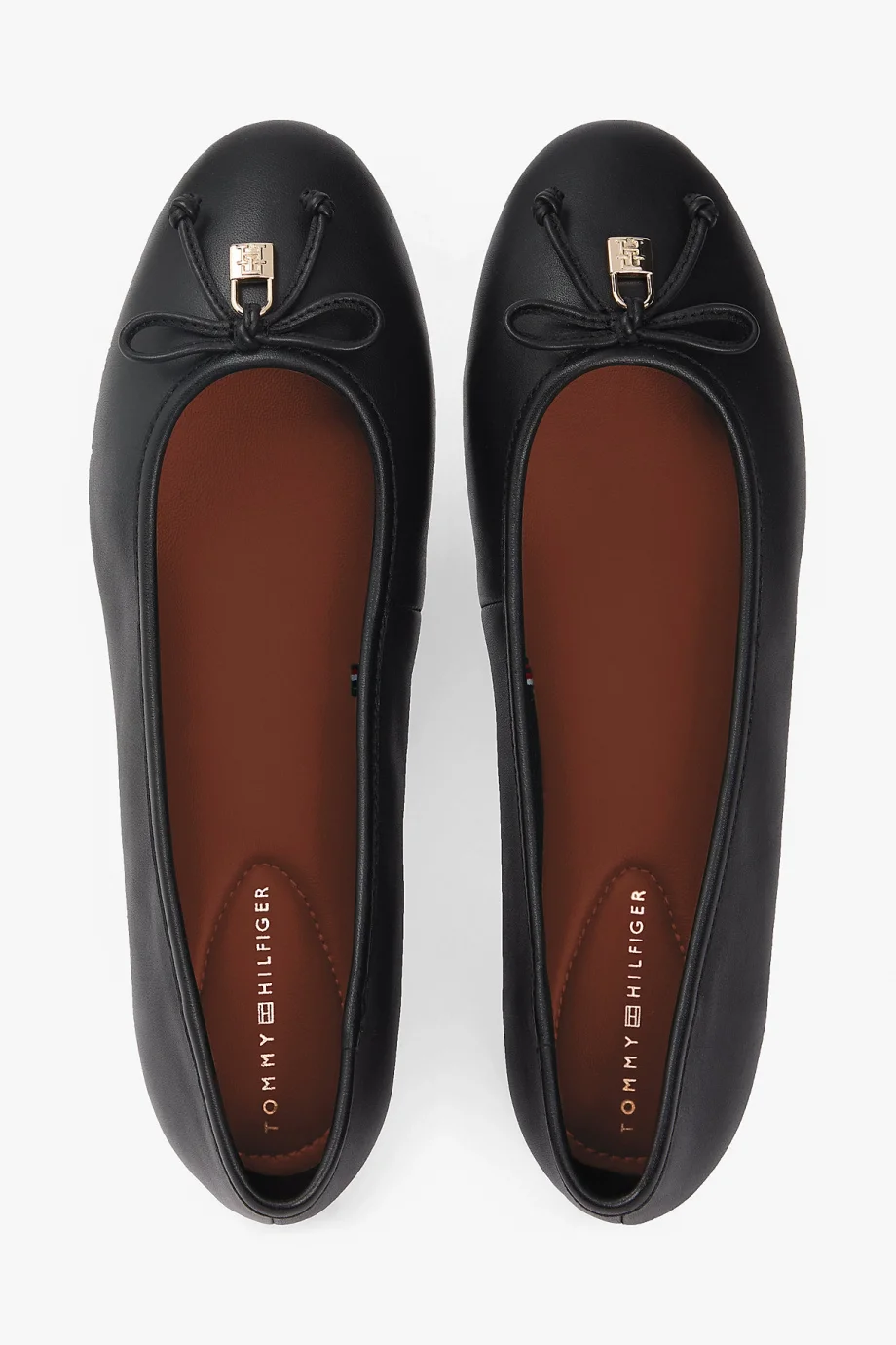 Tommy Hilfiger Hilfiger Düz Deri Kadın Siyah Babet FW0FW09006BDS