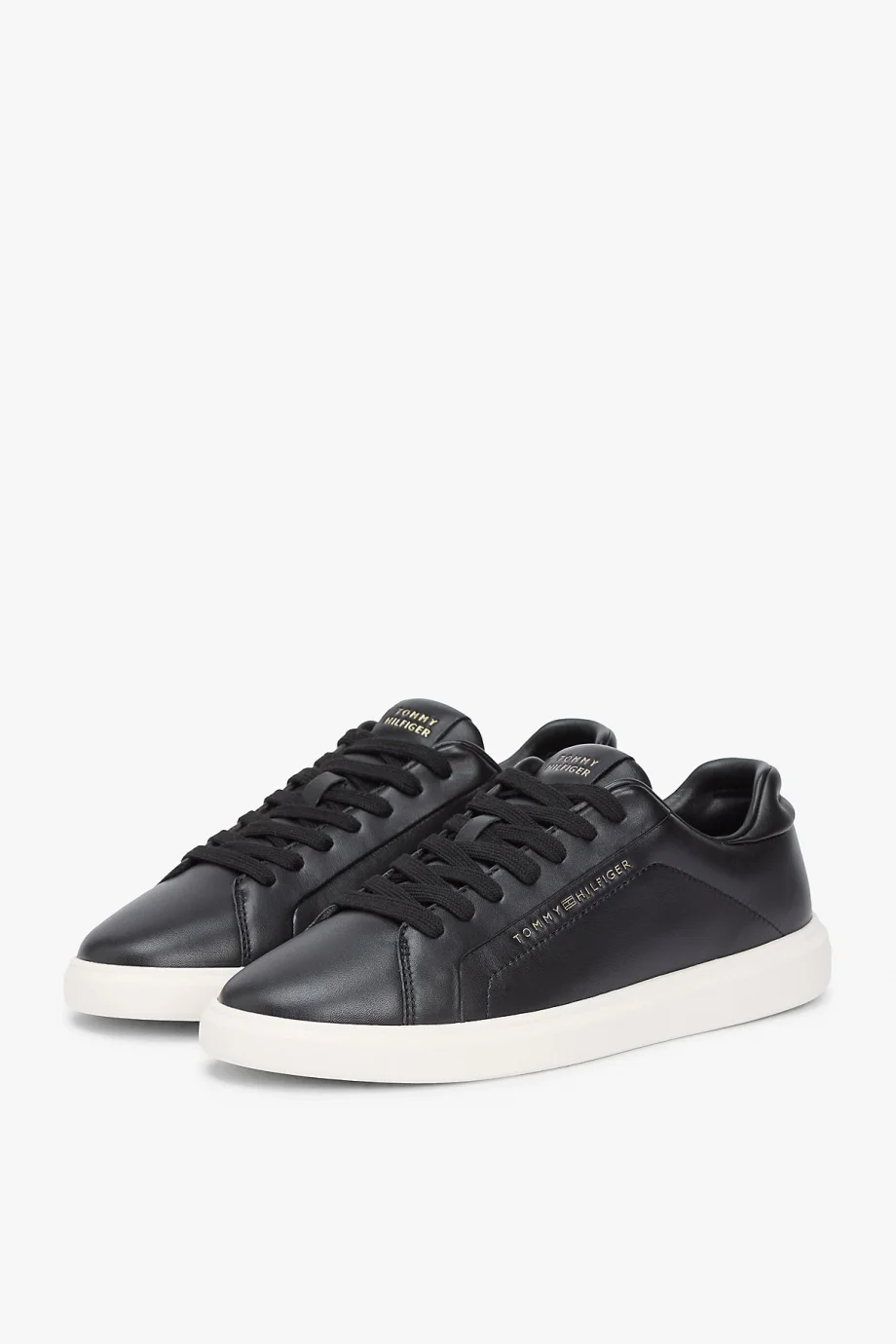 Tommy Hilfiger Icon Court Hafif Parlak Kadın Siyah Sneaker FW0FW08949BDS