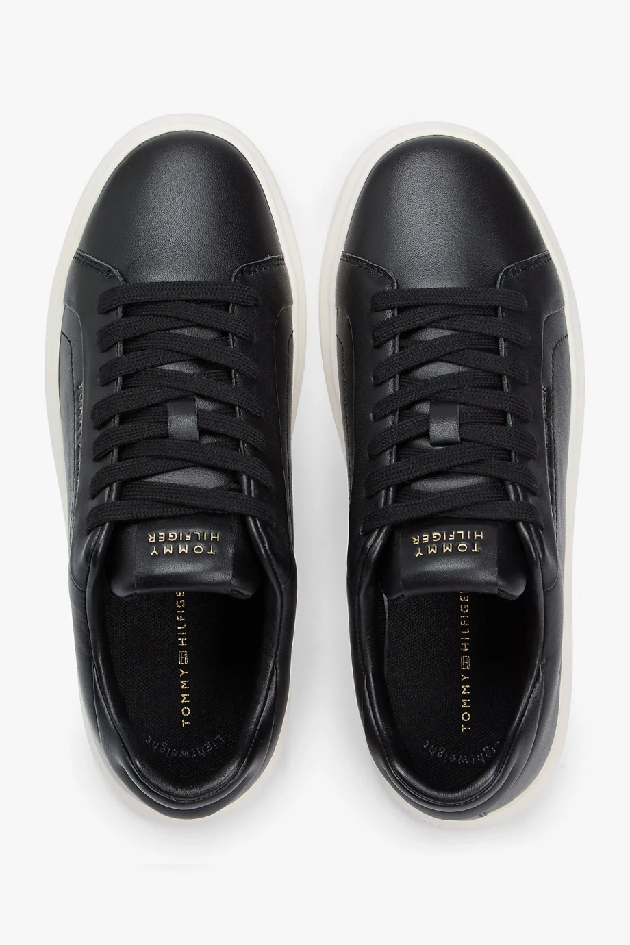 Tommy Hilfiger Icon Court Hafif Parlak Kadın Siyah Sneaker FW0FW08949BDS