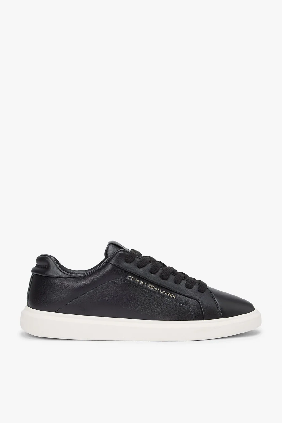 Tommy Hilfiger Icon Court Hafif Parlak Kadın Siyah Sneaker FW0FW08949BDS