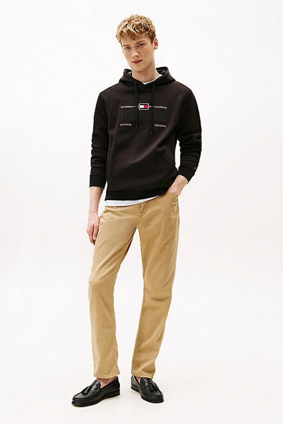 Tommy Hilfiger ICON HILFIGER HOODIE Erkek Siyah Sweatshirt MW0MW39586BDS