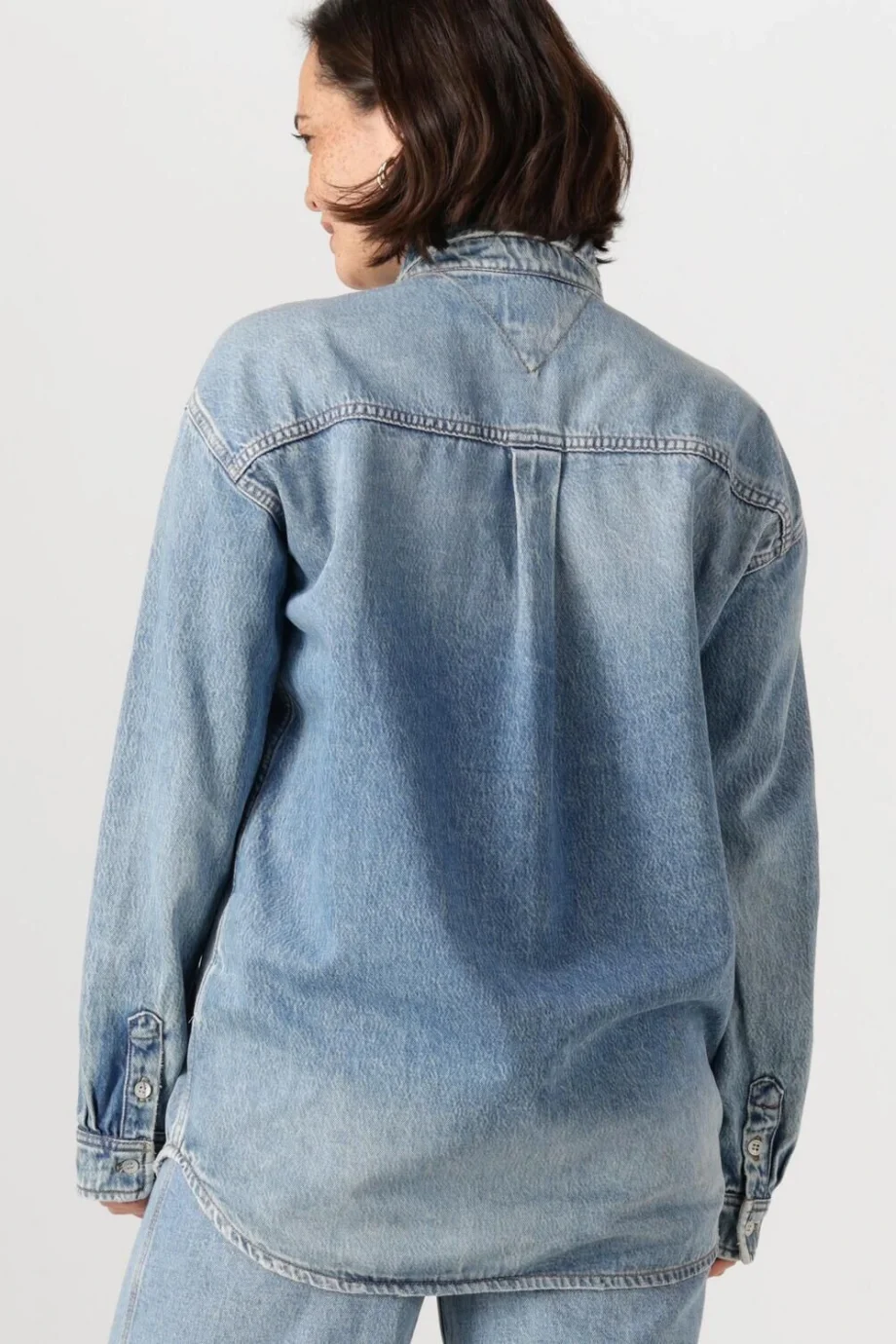 Tommy Hilfiger RELAXED FIT OVERSHIRT AI6037 EXT Kadın  Gömlek DW0DW198551A5