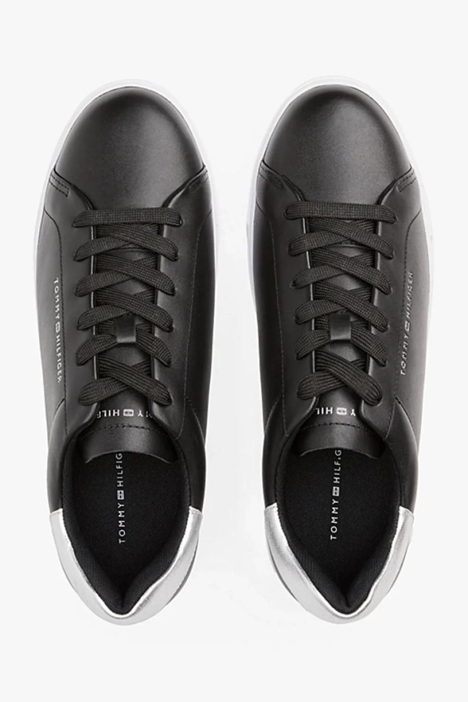 Tommy Hilfiger Kadın Klasik Platformlu Kort Tarzı Siyah Sneaker FW0FW08756BDS