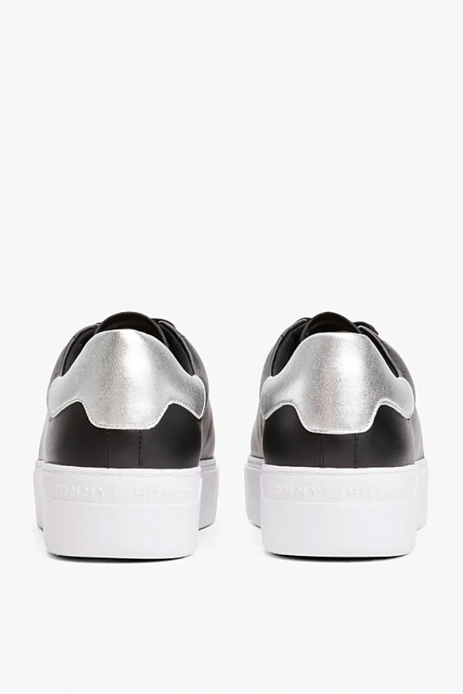 Tommy Hilfiger Kadın Klasik Platformlu Kort Tarzı Siyah Sneaker FW0FW08756BDS