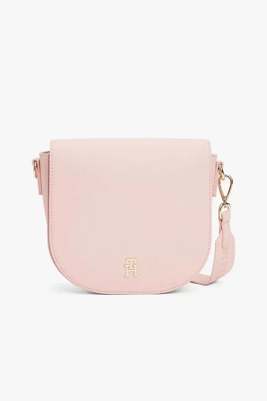 Tommy Hilfiger TH LOGOTAPE SADDLE BAG Kadın pembe Çapraz Çanta AW0AW17184TQN