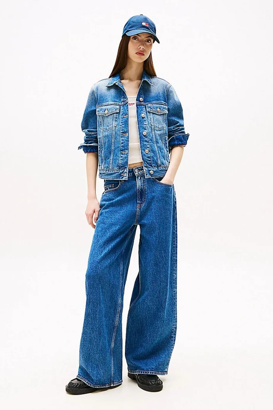 Tommy Hilfiger CLS TRUCKER JK RWB EXT BI5135 Kadın  Ceket DW0DW205701A5