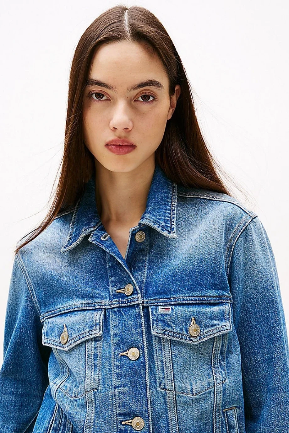 Tommy Hilfiger CLS TRUCKER JK RWB EXT BI5135 Kadın  Ceket DW0DW205701A5