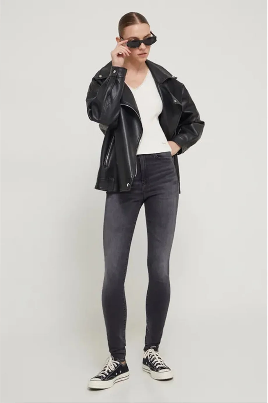 Tommy Hilfiger SYLVIA HGH SSKN AH1288 Kadın Siyah Jeans DW0DW175931BZ