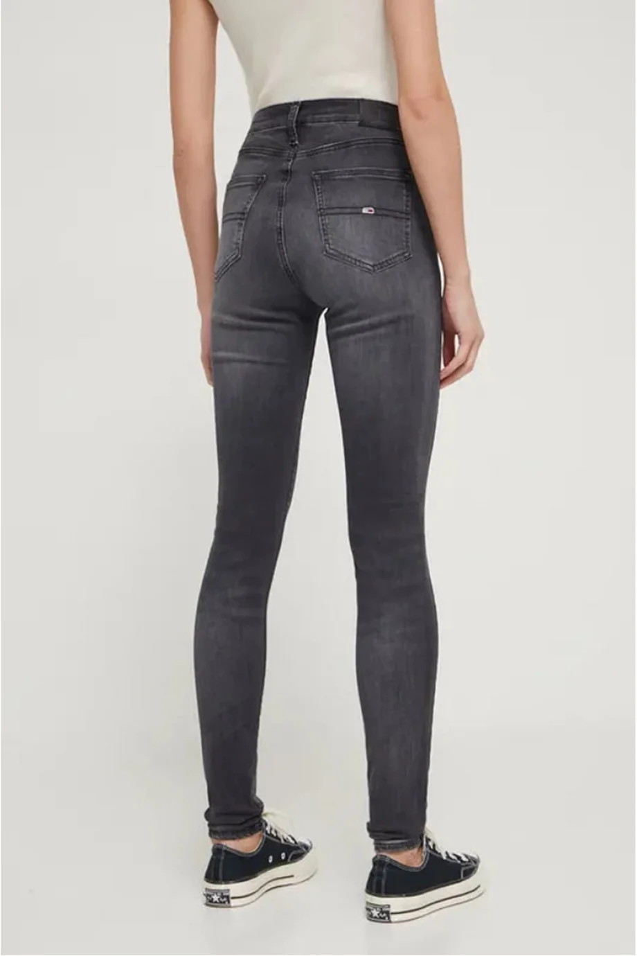 Tommy Hilfiger SYLVIA HGH SSKN AH1288 Kadın Siyah Jeans DW0DW175931BZ