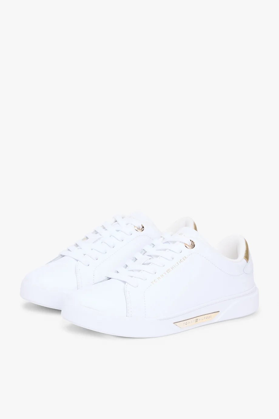 Tommy Hilfiger Klasik Şık Kort Stili Kadın Beyaz Sneaker FW0FW09019YBS