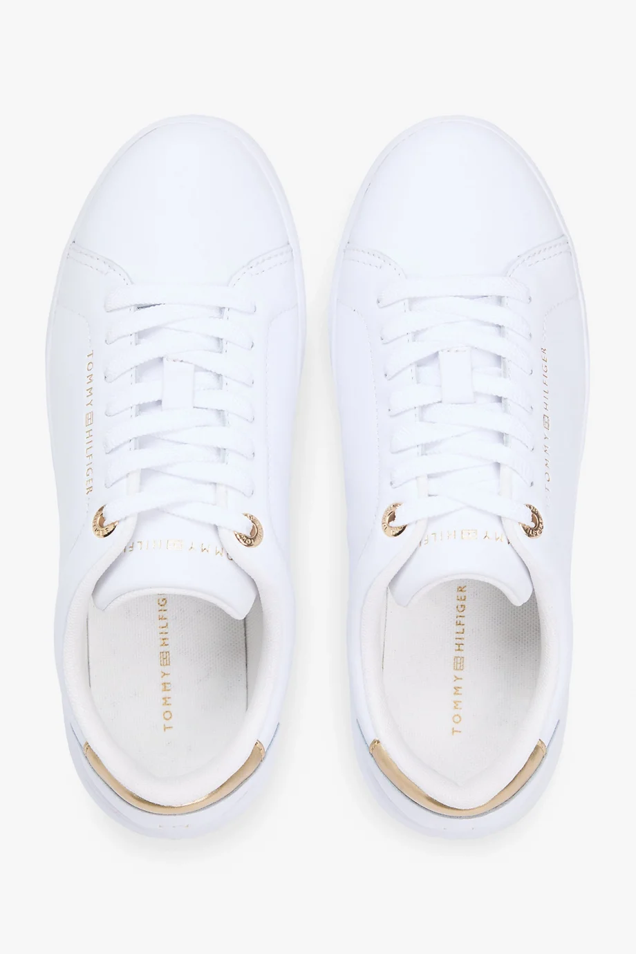 Tommy Hilfiger Klasik Şık Kort Stili Kadın Beyaz Sneaker FW0FW09019YBS