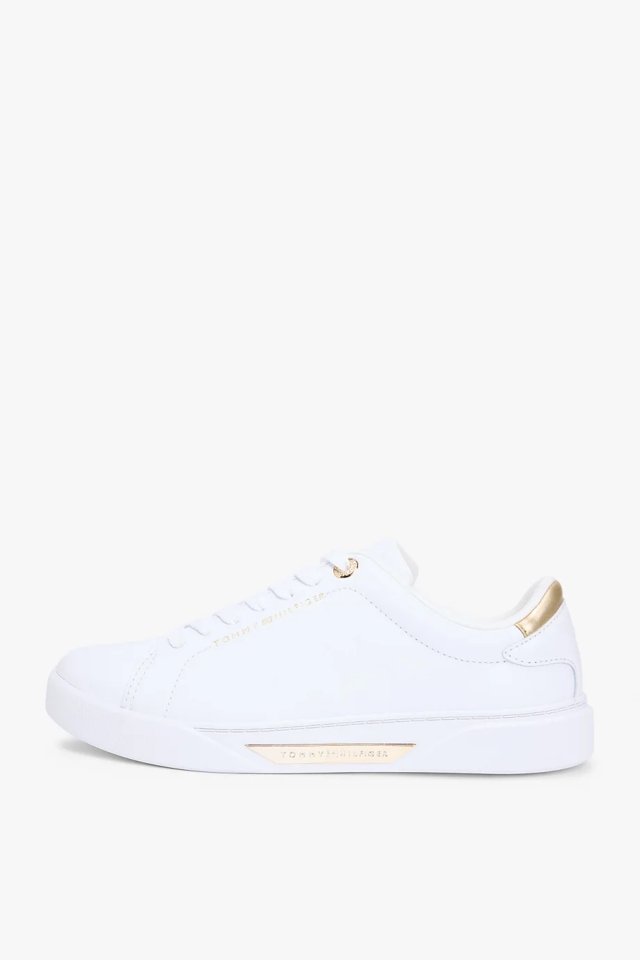 Tommy Hilfiger Klasik Şık Kort Stili Kadın Beyaz Sneaker FW0FW09019YBS