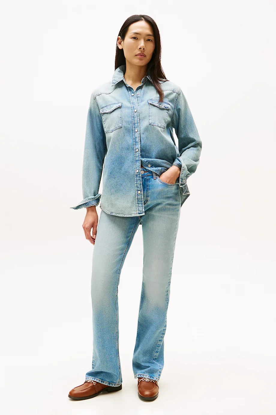 Tommy Hilfiger Lex Denim İspanyol Paça Kadın Jeans WW0WW456821A4